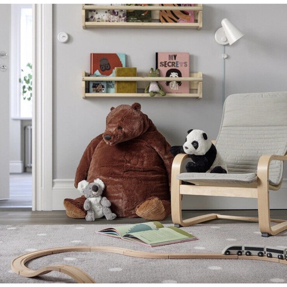 IKEA DJUNGELSKOG ORIGINAL Soft Toy Stuffed Animal, Brown Bear, 39¼” - Picture 2 of 5